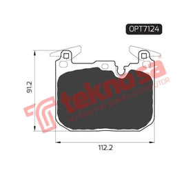 Brake Pad BMW F30 15- Front for vehicles equipped with M Sport Brakes (SET LH & RH Wheel) Brake Pads OPTIMA
