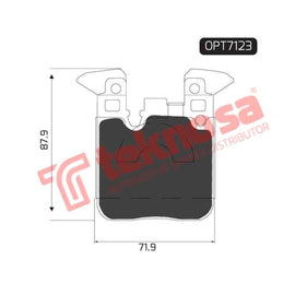 Brake Pad Bmw F30 15 ( R ) (SET LH & RH Wheel) Brake Pads OPTIMA