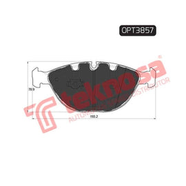 Brake Pad Bmw X5 E53 00 ( Front ) (SET LH & RH Wheel) Brake Pads Optima