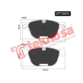 Brake Pad Bmw X5 [E70] 08 ( Front ) (SET LH & RH Wheel) Brake Pads OPTIMA