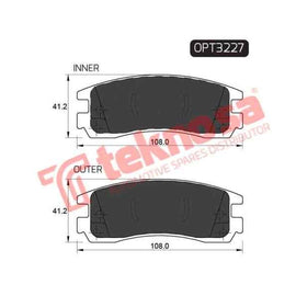 Brake Pad Cadillac Seville 92 ( R ) (SET LH & RH Wheel) Brake Pads Optima