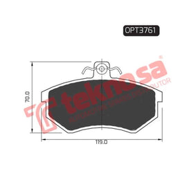 Brake Pad Chery Tiggo 08 1.6 ( Front ) (SET LH & RH Wheel) Brake Pads OPTIMA