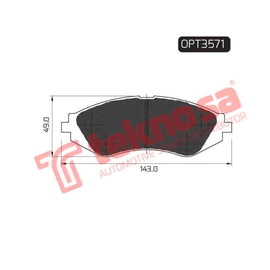 Brake Pad Chevrolet Aveo 03 08 ( Front ) (SET LH & RH Wheel) Brake Pads Optima