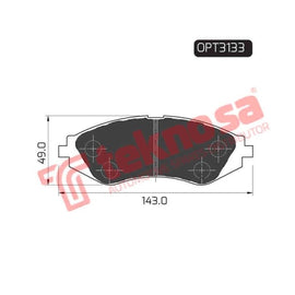 Brake Pad Chevrolet Aveo 03 08 ( Front ) (SET LH & RH Wheel) Brake Pads Optima