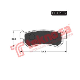 Brake Pad Chevrolet Optra 04 ( R ) (SET LH & RH Wheel) Brake Pads Optima