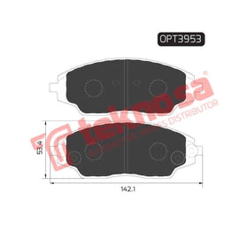 Brake Pad Chevrolet Sonic 11 17 ( Front ) (SET LH & RH Wheel) Brake Pads Optima