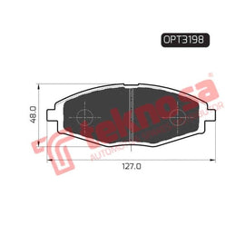 Brake Pad Chevrolet Spark 00 ( Front ) (SET LH & RH Wheel) Brake Pads Optima