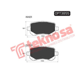 Brake Pad Chrysler Grand Voyager 08 ( R ) (SET LH & RH Wheel) Brake Pads Optima