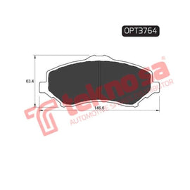 Brake Pad Chrysler (Mpv, Suv) Grand Voyager 08 ( Front ) (SET LH & RH Wheel) Brake Pads Optima
