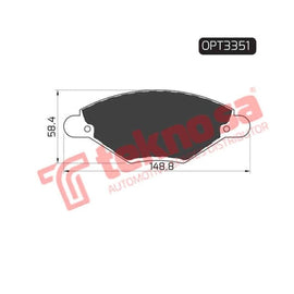 Brake Pad Citroen C5 2.0 00 ( Front ) (SET LH & RH Wheel) Brake Pads OPTIMA
