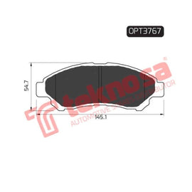 Brake Pad Daihatsu Gran Max 09 ( Front ) (SET LH & RH Wheel) Brake Pads OPTIMA