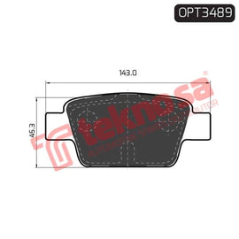 Brake Pad Fiat Bravo 07 ( R ) (SET LH & RH Wheel) Brake Pads Optima