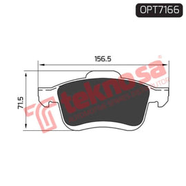Brake Pad Fiat Doblo 10 ( Front ) (SET LH & RH Wheel) Brake Pads Optima