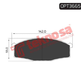 Brake Pad Fiat Ducato 05 ( Front ) (SET LH & RH Wheel) Brake Pads Optima