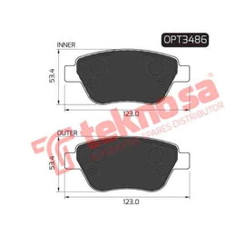 Brake Pad Fiat Grand Punto 06 ( Front ) (SET LH & RH Wheel) Brake Pads Optima