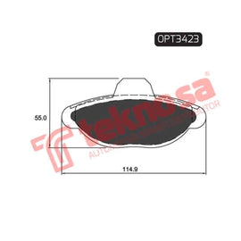 Brake Pad Fiat Seicento 01 ( Front ) (SET LH & RH Wheel) Brake Pads Optima