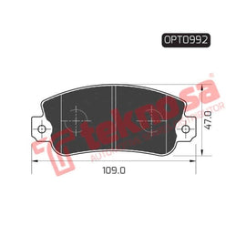 Brake Pad Fiat Uno 90 05 ( Front ) (SET LH & RH Wheel) Brake Pads Optima