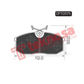 Brake Pad Ford Courier 86 91 ( Front ) (SET LH & RH Wheel) Brake Pads Optima