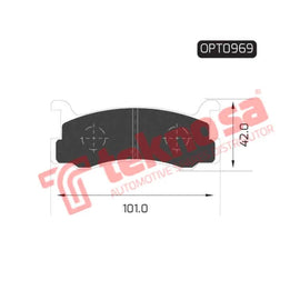 Brake Pad Ford Laser Tracer 91 98 (Rear)