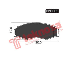 Brake Pad Ford Ranger 00 ( Front ) (SET LH & RH Wheel) Brake Pads Optima