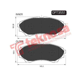 Brake Pad Ford Ranger 07 11 ( Front ) (SET LH & RH Wheel) Brake Pads Optima