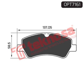 Brake Pad Ford Transit 13 ( R ) (SET LH & RH Wheel) Brake Pads Optima