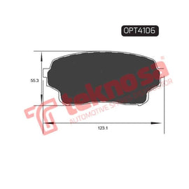 Brake Pad Grand Vitaro 02 ( Front ) (SET LH & RH Wheel) Brake Pads Optima