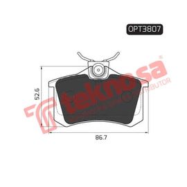 Brake Pad Honda Accord 03 ( R ) (SET LH & RH Wheel) Brake Pads Optima