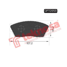 Brake Pad Honda Ballade 84 89 ( Front ) (SET LH & RH Wheel) Brake Pads Optima
