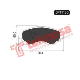 Brake Pad Honda Brio 12 ( Front ) (SET LH & RH Wheel) Brake Pads Optima