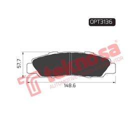 Brake Pad Honda Odyssey 96 98 ( Front ) (SET LH & RH Wheel) Brake Pads Optima