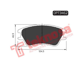 Brake Pad Hyundai Atos 05 13 ( Front ) (SET LH & RH Wheel) Brake Pads Optima