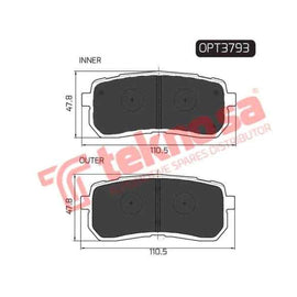 Brake Pad Hyundai H1 10 ( R ) (SET LH & RH Wheel) Brake Pads Optima