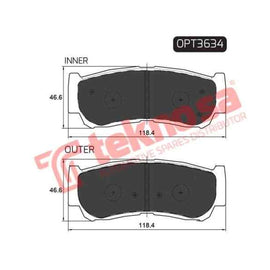 Brake Pad Hyundai Santa Fe 06 ( R ) (SET LH & RH Wheel) Brake Pads Optima