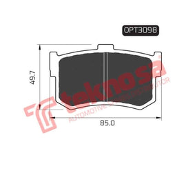 Brake Pad Hyundai Sonata 94 98 ( R ) (SET LH & RH Wheel) Brake Pads Optima