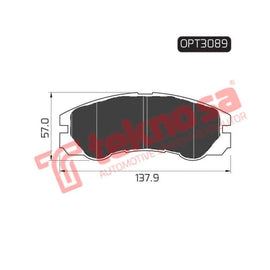 Brake Pad Isuzu Trooper 92 97 ( Front ) (SET LH & RH Wheel) Brake Pads Optima