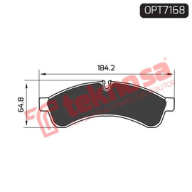 Brake Pad Iveco Daily 06 ( R ) (SET LH & RH Wheel) Brake Pads Optima