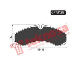 Brake Pad Iveco Daily 99 06 ( Front ) (SET LH & RH Wheel) Brake Pads Optima