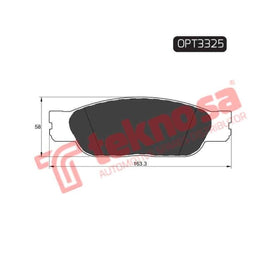 Brake Pad Jaguar S Type 99 ( Front ) (SET LH & RH Wheel) Brake Pads Optima
