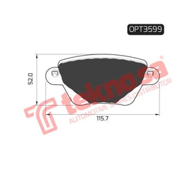 Brake Pad Jaguar X Type 02 ( R ) (SET LH & RH Wheel) Brake Pads OPTIMA