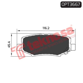 Brake Pad Jeep Cherokee 11 ( Front ) (SET LH & RH Wheel) Brake Pads Optima