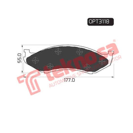 Brake Pad Jeep Grand Cherokee 96 99 ( Front ) (SET LH & RH Wheel) Brake Pads Optima