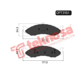 Brake Pad Jeep Grand Cherokee 98 ( Front ) (SET LH & RH Wheel) Brake Pads Optima