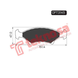 Brake Pad Kia Carens 02 06 ( Front ) (SET LH & RH Wheel) Brake Pads Optima