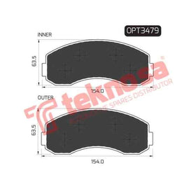Brake Pad Kia K2700 01 ( Front ) (SET LH & RH Wheel) Brake Pads Optima