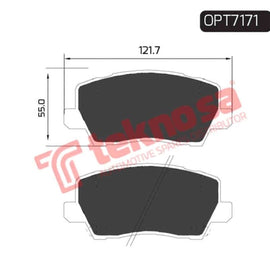 Brake Pad Kia Picanto (17 ) ( Front ) (SET LH & RH Wheel) Brake Pads OPTIMA
