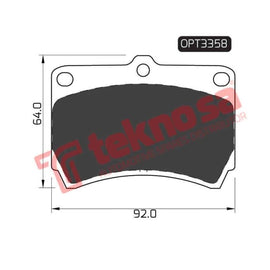 Brake Pad Kia Rio 00 05 ( Front ) (SET LH & RH Wheel) Brake Pads Optima