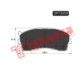 Brake Pad Kia Rio 00 ( Front ) (SET LH & RH Wheel) Brake Pads Optima