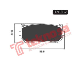 Brake Pad Kia Shuma 00 ( R ) (SET LH & RH Wheel) Brake Pads Optima