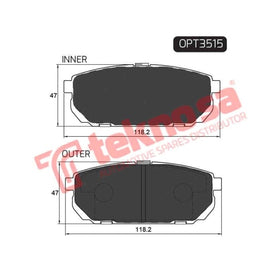 Brake Pad Kia Sorento 02 ( R ) (SET LH & RH Wheel) Brake Pads Optima